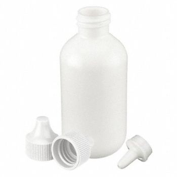 WHEATON Dropper Bottle 60mL White Round PK144, 23MU82