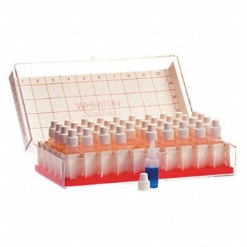 WHEATON Dropper Bottle 3mL Natural Round PK40, 23MU92