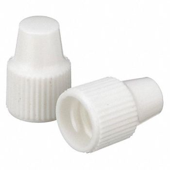 WHEATON Dropper Tip Cap 8-425mm PP WhitePK100, 23MV03