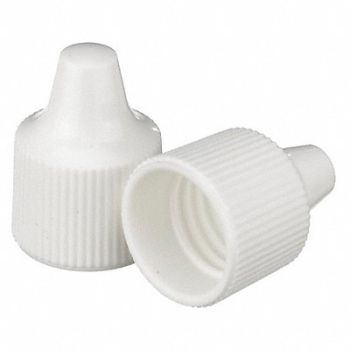 WHEATON Dropper Tip Cap 15-415mm PP WhitePK100, 23MV13