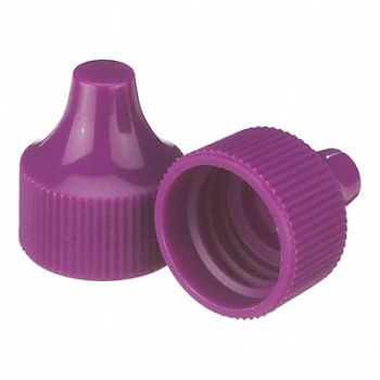 WHEATON Dropper Tip Cap 20-410mm PP Purple PK100, 23MV20