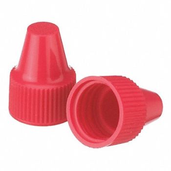 WHEATON Dropper Tip Cap 13-425mm PP Red PK100, 23MV24