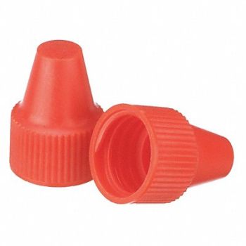 WHEATON Dropper Tip Cap 13-425mm PP Orange PK100, 23MV25