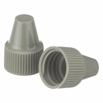 WHEATON Dropper Tip Cap 13-425mm PP Gray PK100, 23MV27
