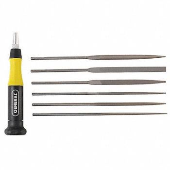 GENERAL TOOLS Needle File Set Swiss 6 Pieces, 23N601