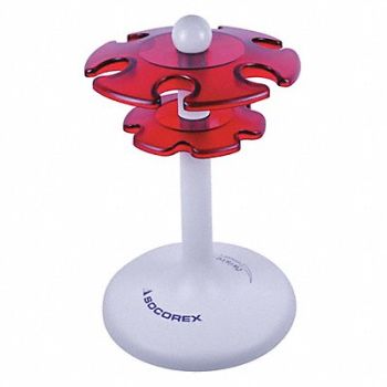 WHEATON Pipette Stand Hold 6 Pipettes Red, 23ND10