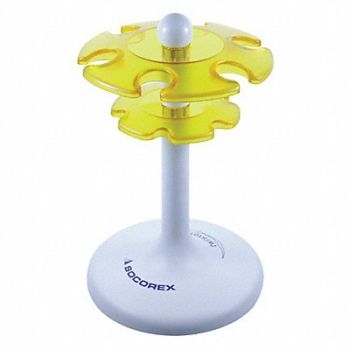 WHEATON Pipette Stand Hold 6 Pipettes Yellow, 23ND12