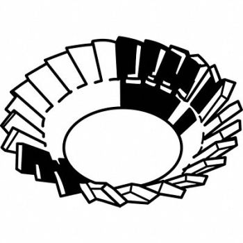 GRAINGER APPROVED CntEx TthLk 3/8in Stl 0.765x0.028in 50PK, 19NU02