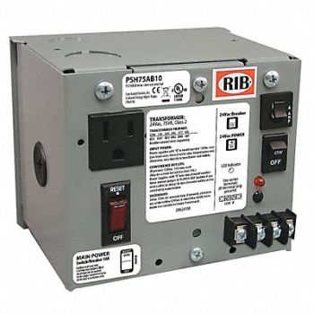 FUNCTIONAL DEVICES INC / RIB Cls 2 Trnsfrmr 75VA Enclosed Wall, 23NT04