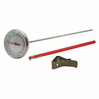 GRAINGER APPROVED Dial Pocket Thermometer 0 to 220 F, 23NU26
