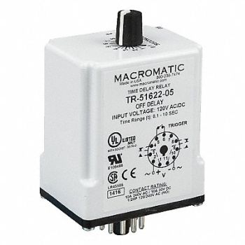 MACROMATIC H7803 Time Delay Rlay 24VAC/DC 10A DPDT 3 sec., 23NV11