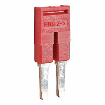 SCHNEIDER ELECTRIC Terminal Block Jumper Copper Plastic Red, 23NY19