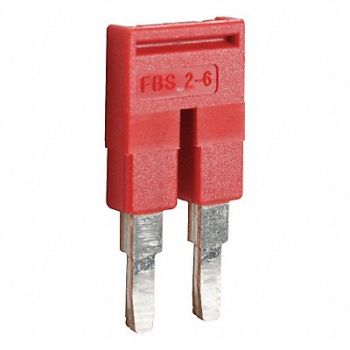 SCHNEIDER ELECTRIC Terminal Block Jumper Copper Plastic Red, 23NY20
