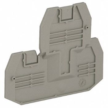 SCHNEIDER ELECTRIC TermBlkEndPlt NSYTRV Plastic ScrewMount, 23NY26