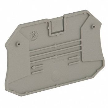 SCHNEIDER ELECTRIC TermBlkEndPlt NSYTRV Plastic ScrewMount, 23NY27