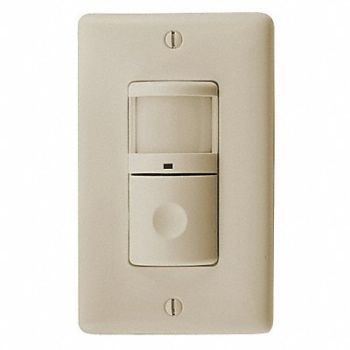 HUBBELL WIRING DEVICE-KELLEMS Occ/Vac Sensor PIR 1200 sq ft Ivory, 29RX24