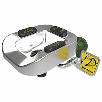 SPEAKMAN Wall-Mount Eye/Face Wash Station Green, 23PA20
