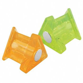 MASTER MAGNETICS Magnetic Push Pins Orange Green PK10, 23PA69