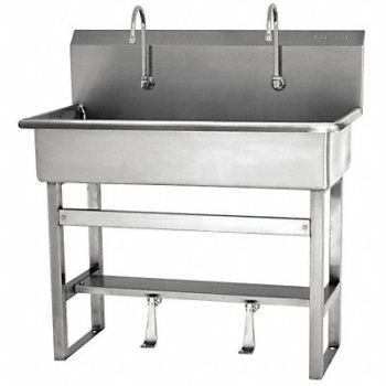 SANI-LAV SaniLav Wash Sta Rect 37inx16-1/2inx8in, 23PH37