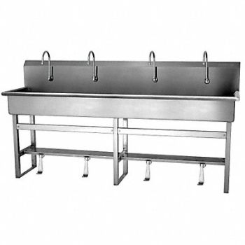 SANI-LAV SaniLav Wash Sta Rect 77inx16-1/2inx8in, 23PH39