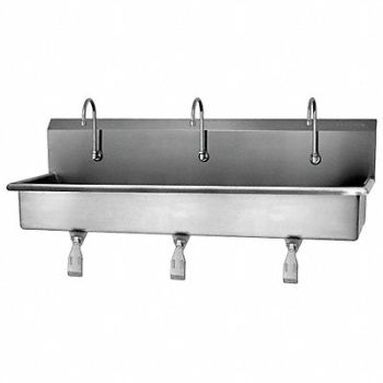 SANI-LAV SaniLav Wash Sta Rect 57inx16-1/2inx8in, 23PH42