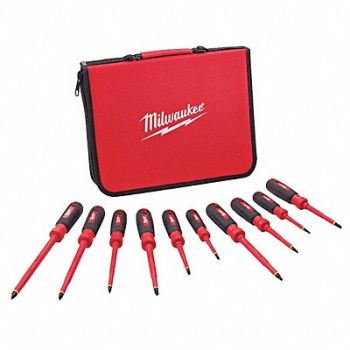 MILWAUKEE Tthr Rdy Insltd ScrwdrvrSt NmPcs10, 23TE76