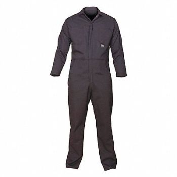 CHICAGO PROTECTIVE APPAREL H5436 Flame-Resistant Coverall Navy Blue XL, 23TN55