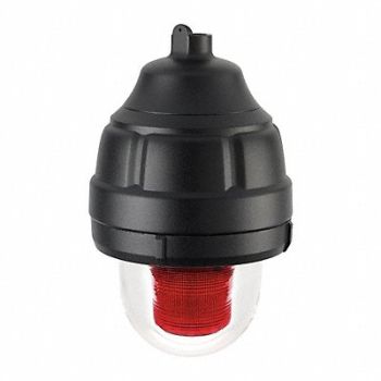 FEDERAL SIGNAL Warning Light Red LED 120VAC, 23TP35