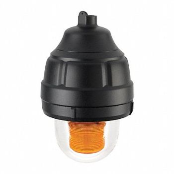 FEDERAL SIGNAL Warning Light Amber LED 24VAC/DC, 23TP37