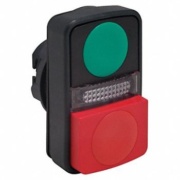 SCHNEIDER ELECTRIC Multi-Head Push Button Illum 22mm Plastc, 23V784
