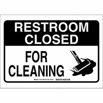 BRADY Safety Sign 10 X14 Plastic, 557D05