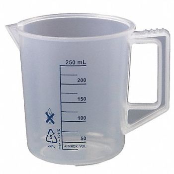 LAB SAFETY SUPPLY Beaker with Handle 250mL PK6, 23X902