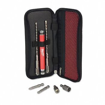 MILWAUKEE Hammer Drill Bit Set (2)Cutter Heads 7PC, 23Y576