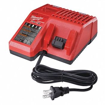 MILWAUKEE Battery Charger Li-Ion 2 Port, 23Y581