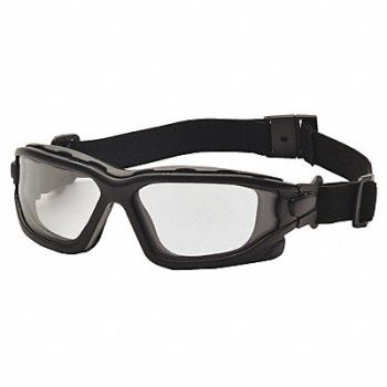 PYRAMEX Dual Pane Goggle Clear Lens Antifog, 23Y598