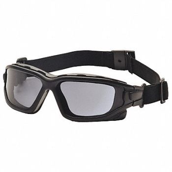PYRAMEX Dual Pane Goggle Gray Lens Antifog, 23Y599