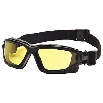 PYRAMEX Dual Pane Goggle Amber Lens Antifog, 23Y601