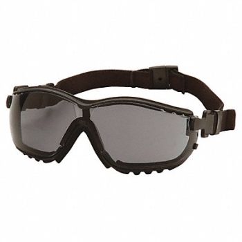 PYRAMEX Stylish Goggle Gray Lens Antifog, 23Y647