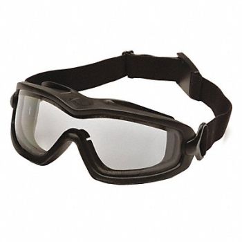 PYRAMEX Dual Pane Goggle Clear Lens Antifog, 23Y655