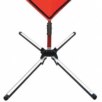 EASTERN METAL SIGNS AND SAFETY Sign Stand 15 in Maximum Mast H, 23Y991