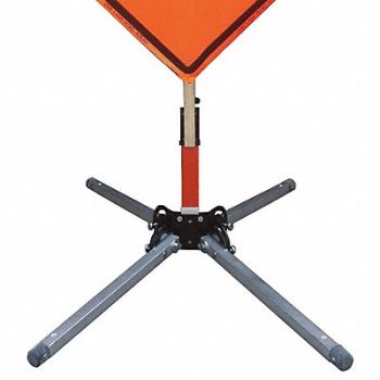 EASTERN METAL SIGNS AND SAFETY Sign Stand 15 in Maximum Mast H, 23Y992