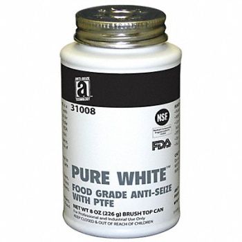 ANTI-SEIZE TECHNOLOGY Food Grade Anti-Seize 8 oz BrshTp Cn, 23YA68