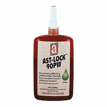 ANTI-SEIZE TECHNOLOGY Threadlocker 250mL Bottle Green, 23YC29