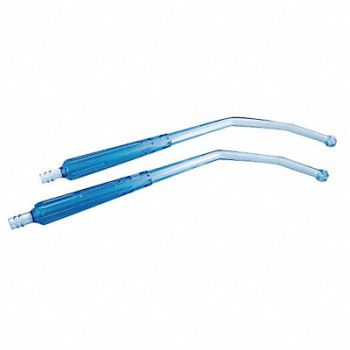 MEDSOURCE Yankauer Tip Vented Plastc Clr/Wht PK50, 23YE80