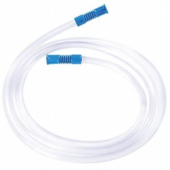 MEDSOURCE Yankauer Tube Vented Plstc Clr/Wht PK50, 23YE82