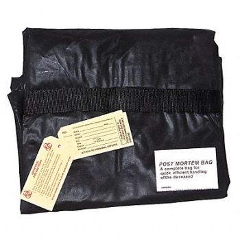 MEDSOURCE Chlorine Free Body Bag Blk Handles PK10, 23YF80