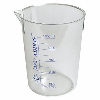 UNITED Graduated Beaker 500mL PMP PK6, 23YW47