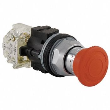 SCHNEIDER ELECTRIC Non-Illuminated Push Button Plastic Red, 23Z314