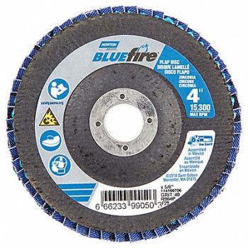 NORTON H7304 Fiber Disc 4 in Dia 5/8in Arbor P40 Grit, 23Z447