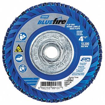 NORTON H5951 Fiber Disc 4 1/2 in Dia 5/8in Arbor, 23Z456